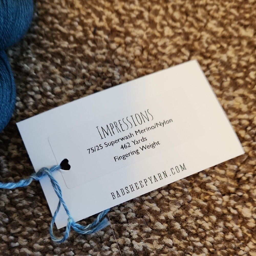 Bad Sheep Yarn in Deep Blue - Picture 2 of 2
